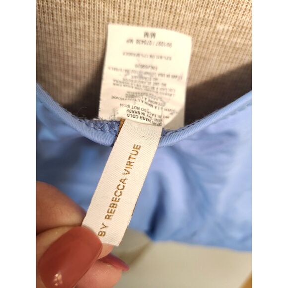 Becca by Rebecca Virtue Pastel One Piece Swimsuit Bathing Suit MEDIUM Resort M - Picture 5 of 7